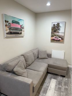 Grey L-shape Couch