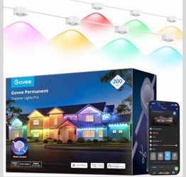 Govee Permanent Outdoor Lights Pro, 200ft with 120 RGBIC LED Lights, White