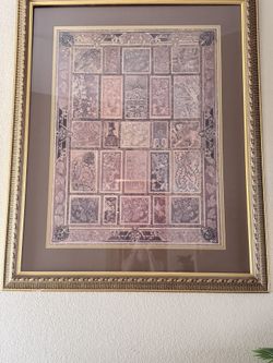 Golden Tapestry Framed art