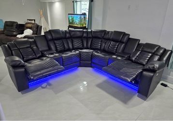 Power recliner sectional sofa