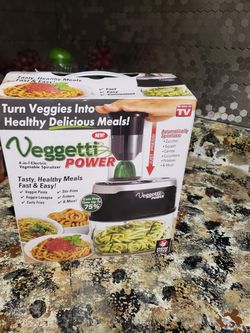 Vegetti 4 in 1 Eletric Vegetable Spiralizer for Sale in Orlando, FL -  OfferUp