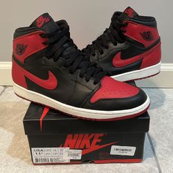 Jordan 1 Retro High OG bred 2013 Size 11.5 Authentic OG box Preowned 