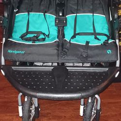 B@by Trend Navigator Double Jogger Stroller