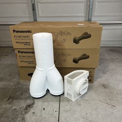 New Panasonic Exterior Wall Cap Accessory, Designed for WhisperComfort Model #FV-06VE1 ERV Exhaust and Supply Air Flow