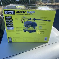 Ryobi 40v Hp 1200psi Brushless Pressure Washer 