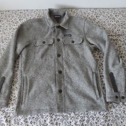 Patagonia Better Sweater Shirt Jacket 25840 sz M stonewash