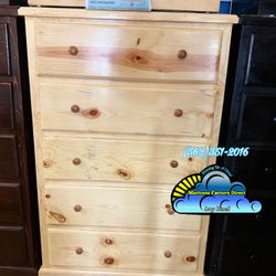 Natural Jumbo Pinewood Dresser Cajonera Comoda