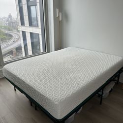 Queen Size Mattress & Elevating Bed Frame