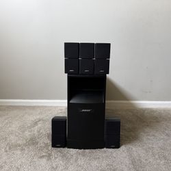 Bose Acoustimass 15 Series II 5.1 Home Theater Surround Speaker System Subwoofer 5 Double Cube Speakers 