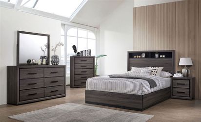Gray Wooden Bedroom