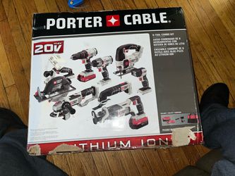 Porter cable 8pc tool combo
