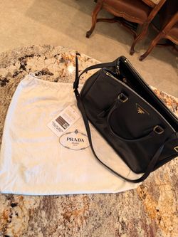 Prada Galleria Saffino Leather Bag