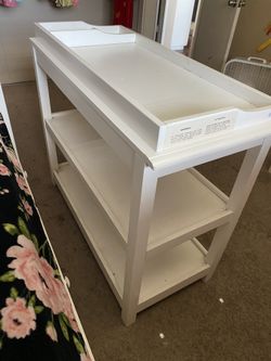 White company changing table cheap