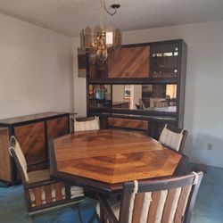 MCM Lighted Dining Room Set