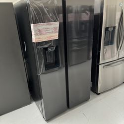 New Black Stainless Steel Fridge 1 Year Warranty 