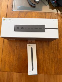 Used Microsoft Surface Dock 2 and Pen