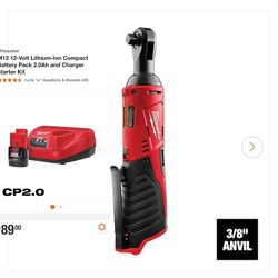 Milwaukee m12 ratchet with battery and charger