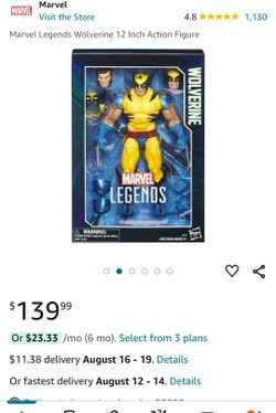 marvel legends wolverine 12 inch nib