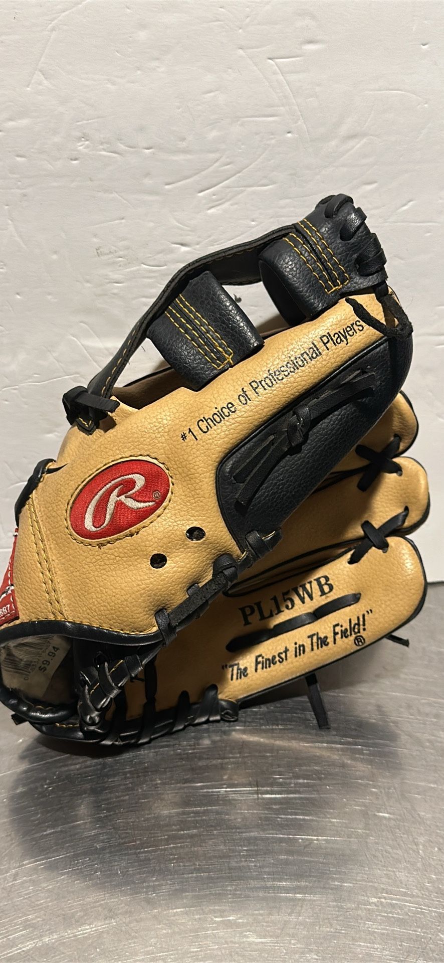 Rawlings PL15WB Baseball Glove 10 1/2” Genuine Leather Mitt Players Series