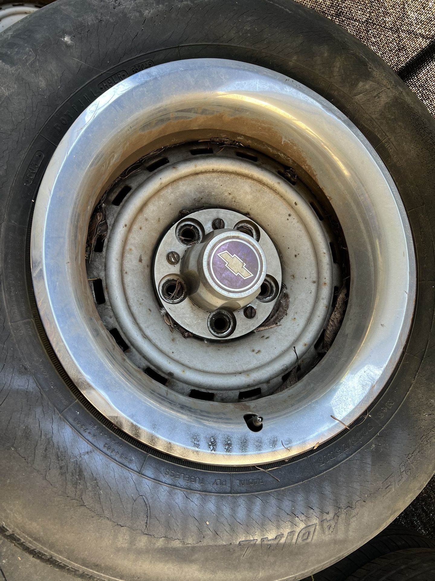15” Chevy Truck rally’s With Trim Rings