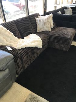 Brown small sectional