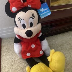 New with tags red Minnie plush