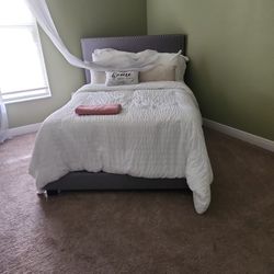 Full Bed And Mattress Never Used Guest Bedroom