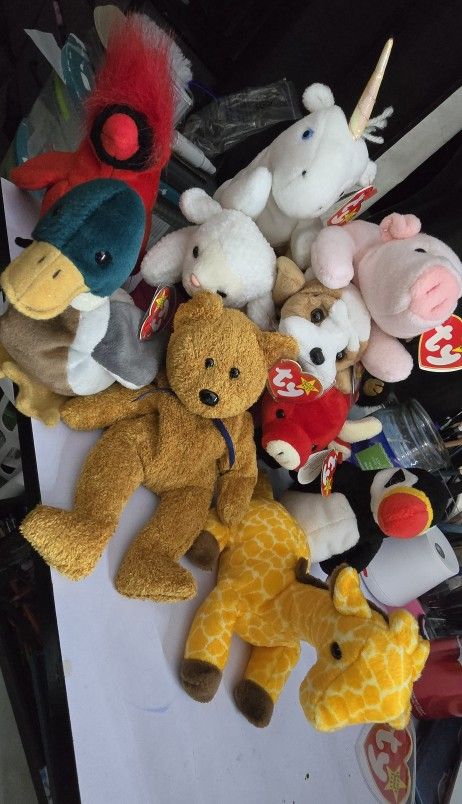 10 Ty Original Beanie Babies