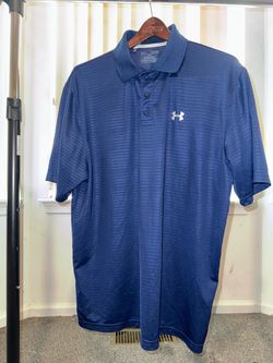 Under Armour Men's Blue & Black  Polo Shirts