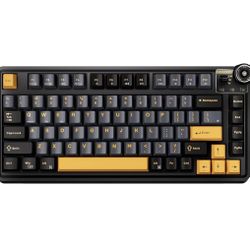 Aula Wireless Mechanical Keyboard - 75% Compact Hot Swappable Custom Keyboard, 81 Keys, RGB Backlit, 2.4GHz/USB-C Wired/BT5.0 for Tablet, Laptop, Comp