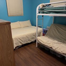 Steel Futon And Bunk Bed 