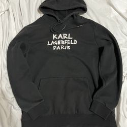 karl lagerfieild black hoodie L