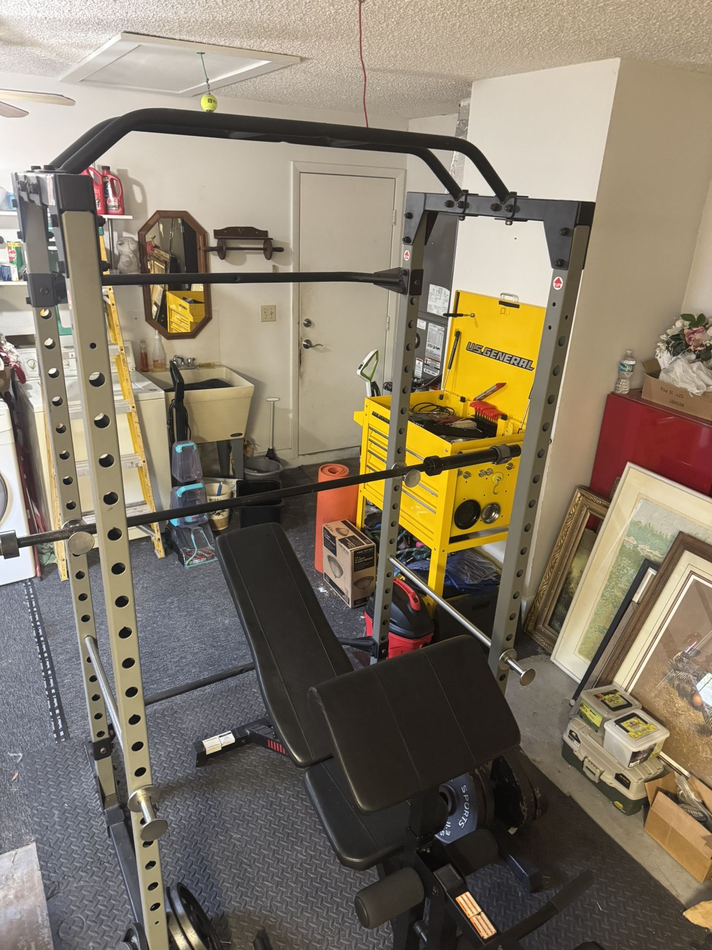 Squat Rack Power Cage and Exercise Equipment