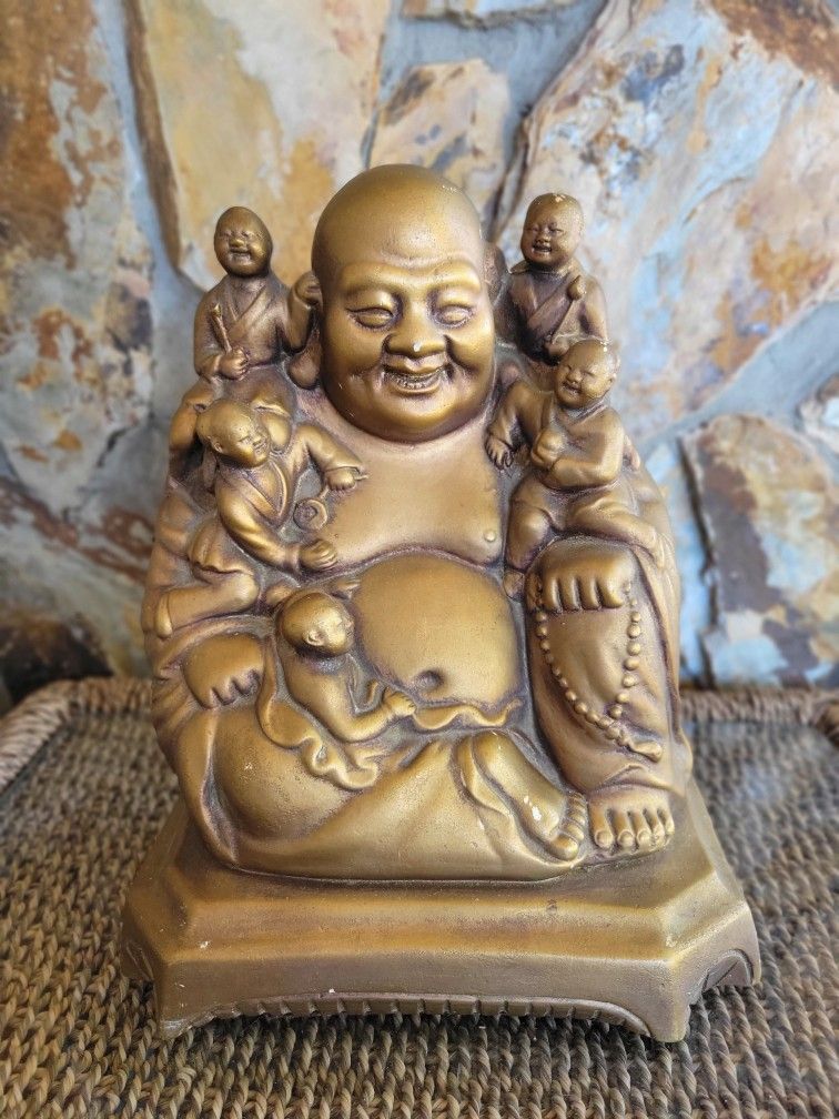 Gold Tone Budda Statue