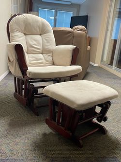 Glider Rocking Chair with Ottoman