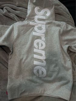 Supreme Appliqué Hoodie Gray