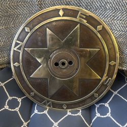14” heavy bronze compass rose