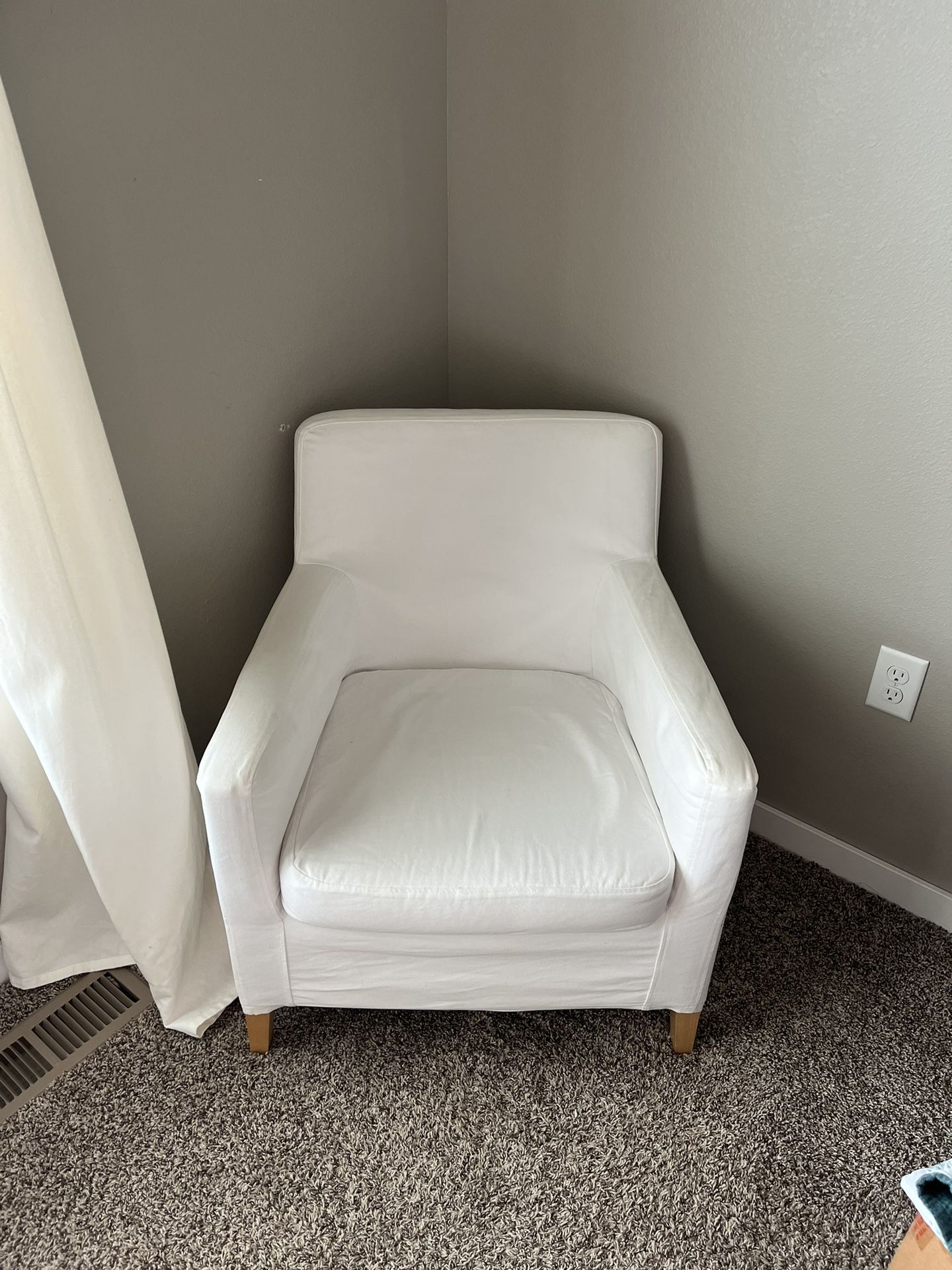 White Solid IKEA Chair