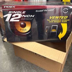 12” Vented Truck Subwoofer Enclosure Fierce Audio