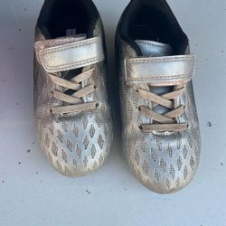 Brooman Kids Cleats Silver And Black 