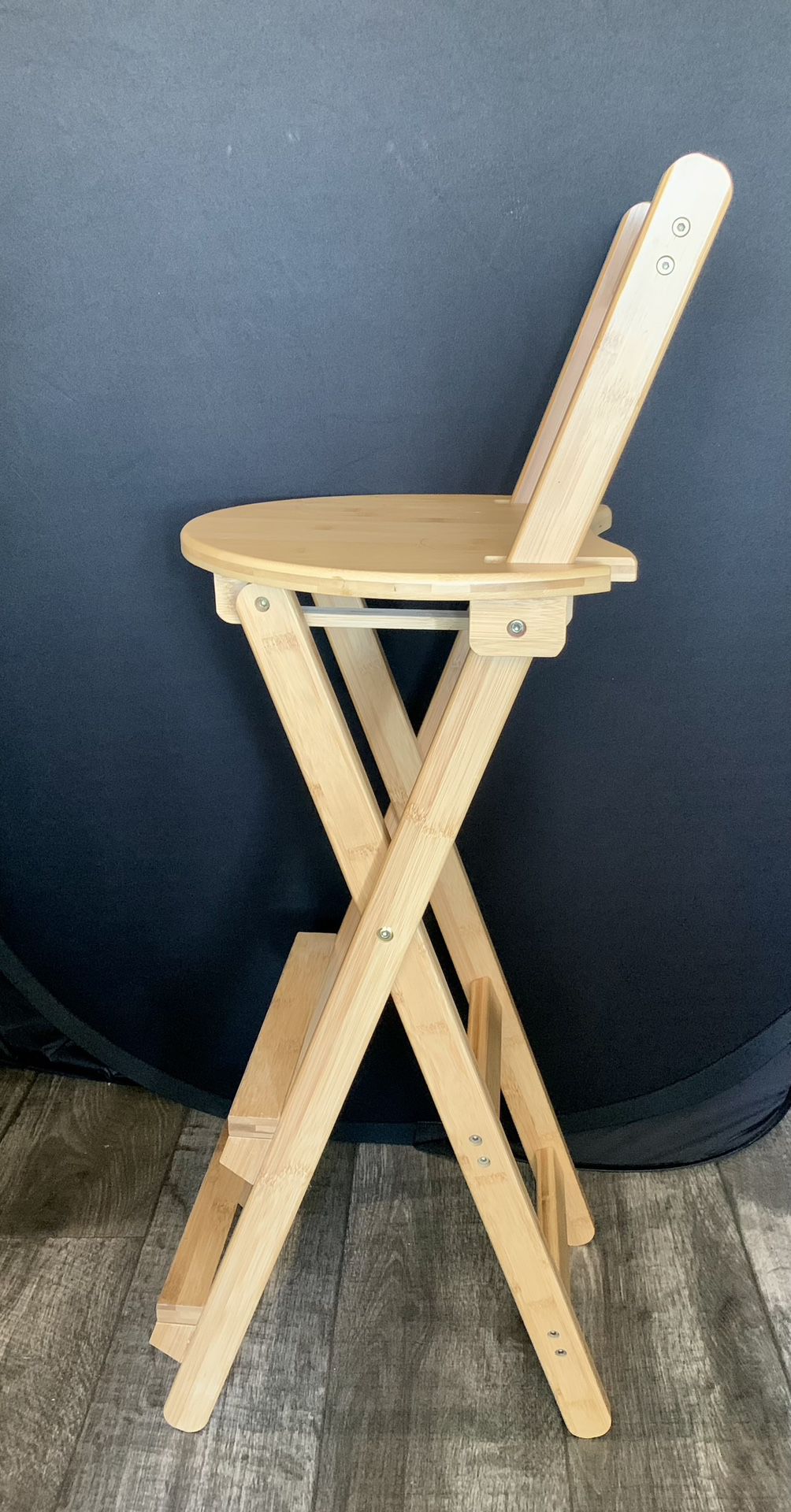 Bamboo Folding Director’s Bartop Chair