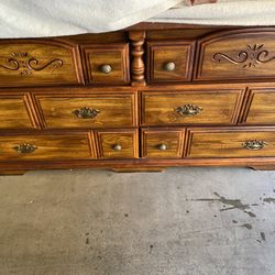 Antique Wood Dresser $380