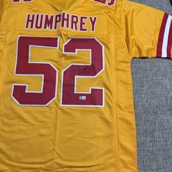 Creed Humphrey Signed Autograph Custom Jersey - Metabilia Coa-Kansas City Chiefs