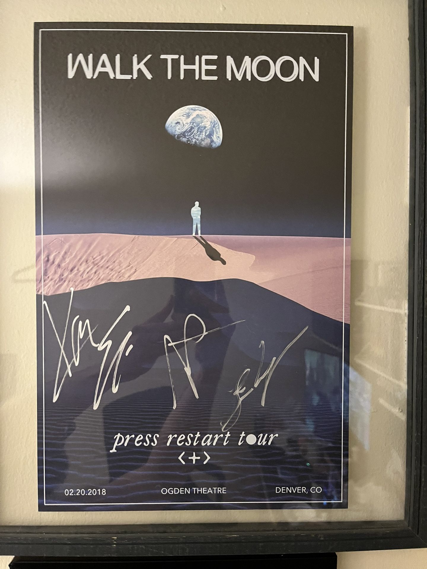 Walk The Moon Framed & Signed Poster