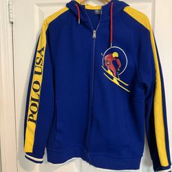 Polo USA Blue and Yellow Hoodie