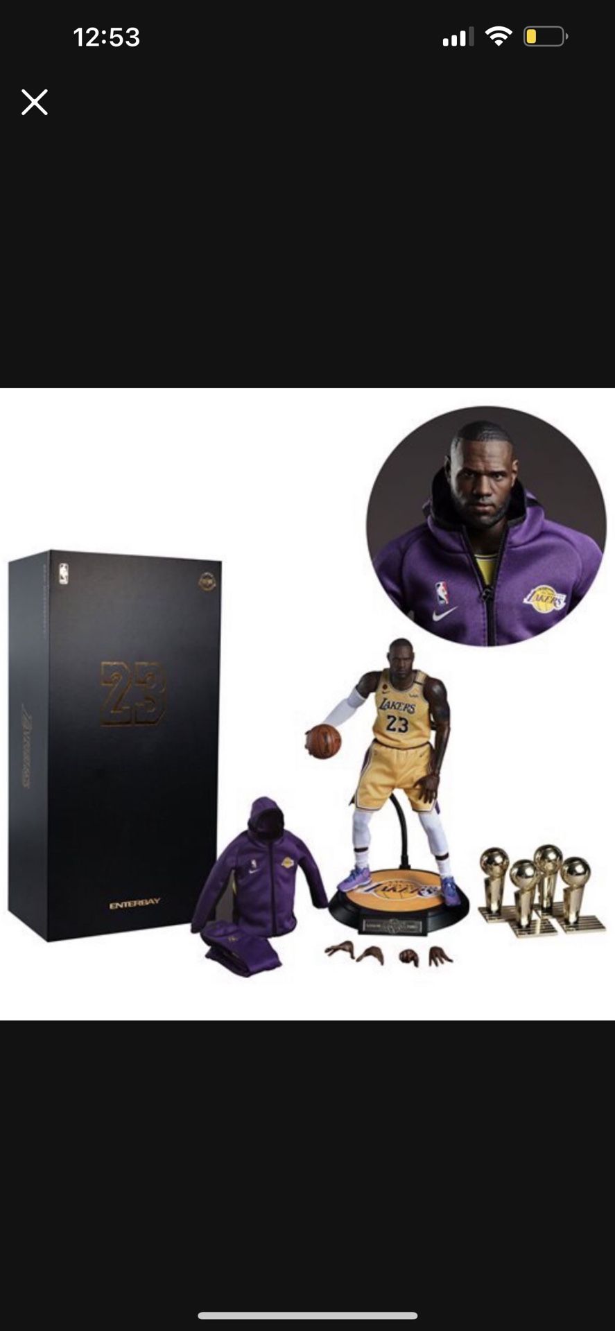 NBA Collection Real Masterpiece LeBron James 1:6 Scale Action Figure