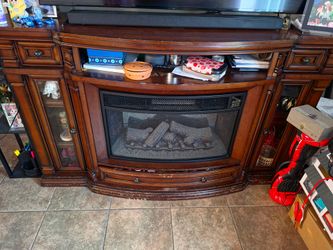 Electric Fireplace TV Stand with Storage