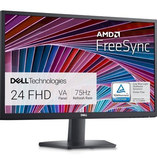 Dell SE2422HX Monitor - 24 inch FHD (1920 x 1080) 16:9 Ratio with Comfortview (TUV-Certified), 75Hz Refresh Rate, 16.7 Million Colors, Anti-Glare Scre
