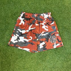 Red/Black/Grey Camo Eric Emanuel Shorts