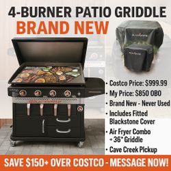 🔥 Blackstone 4-Burner Patio Series Griddle – BRAND NEW 🔥
